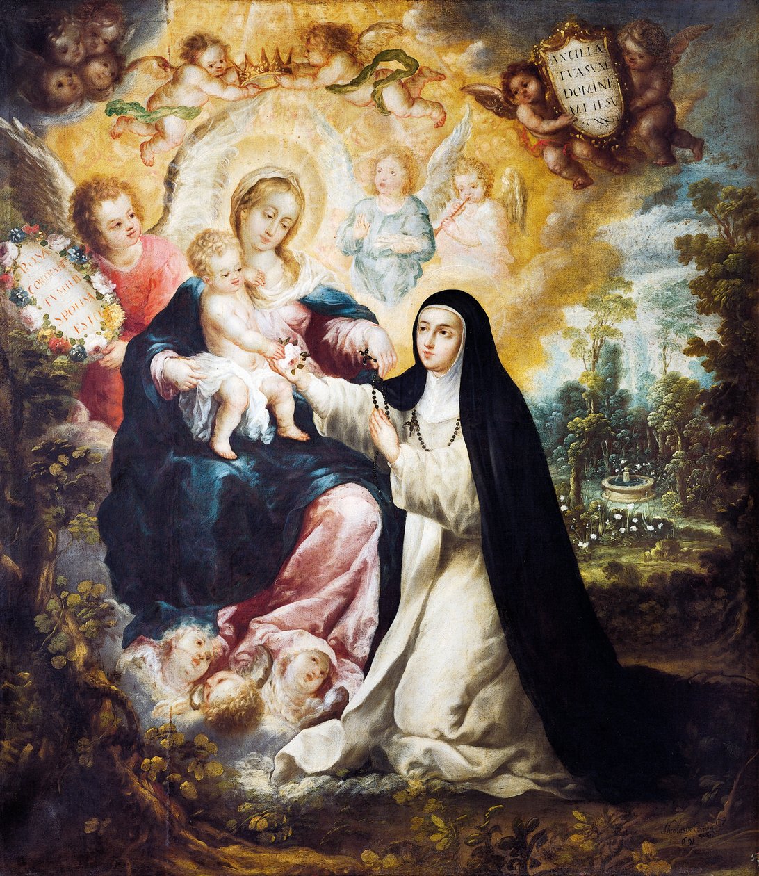 Mystisk ægteskab med Saint Rose af Lima af Nicolás Correa