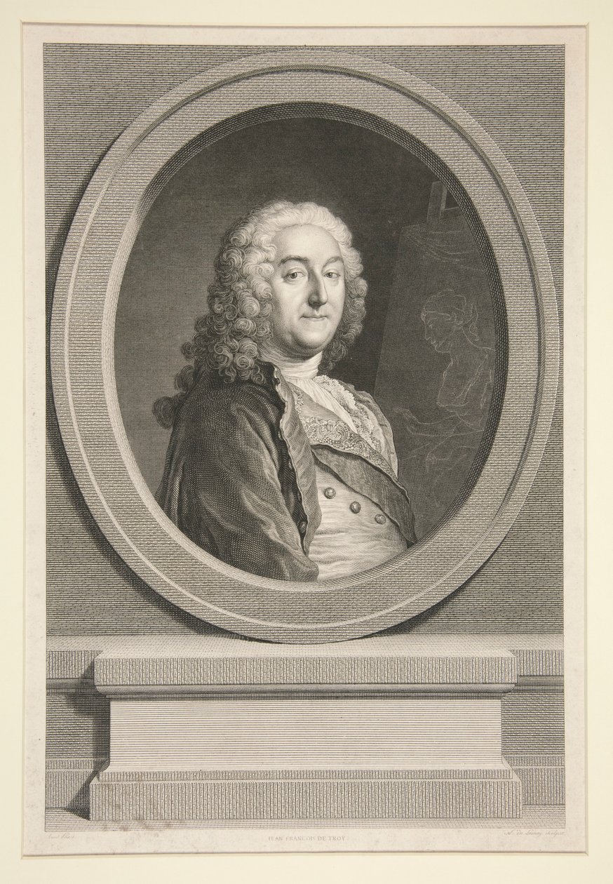 Portræt af Jean-François de Troy af Nicolas Delaunay