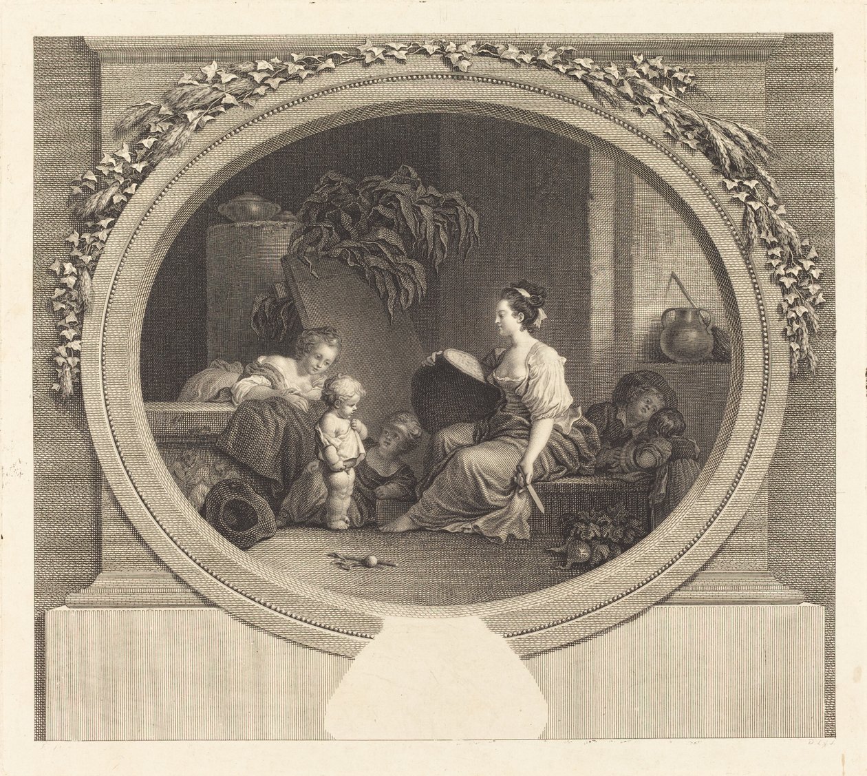 Så sig venligst af Nicolas Delaunay after Jean Honoré Fragonard