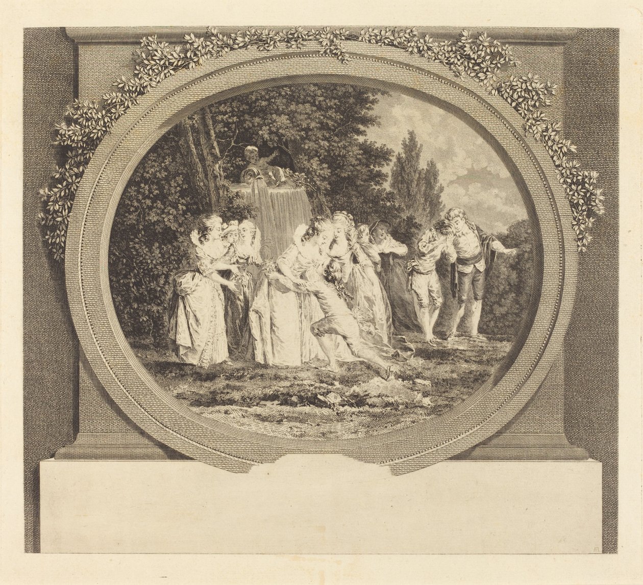 Ønsker modtaget af Nicolas Delaunay after Jean Honoré Fragonard