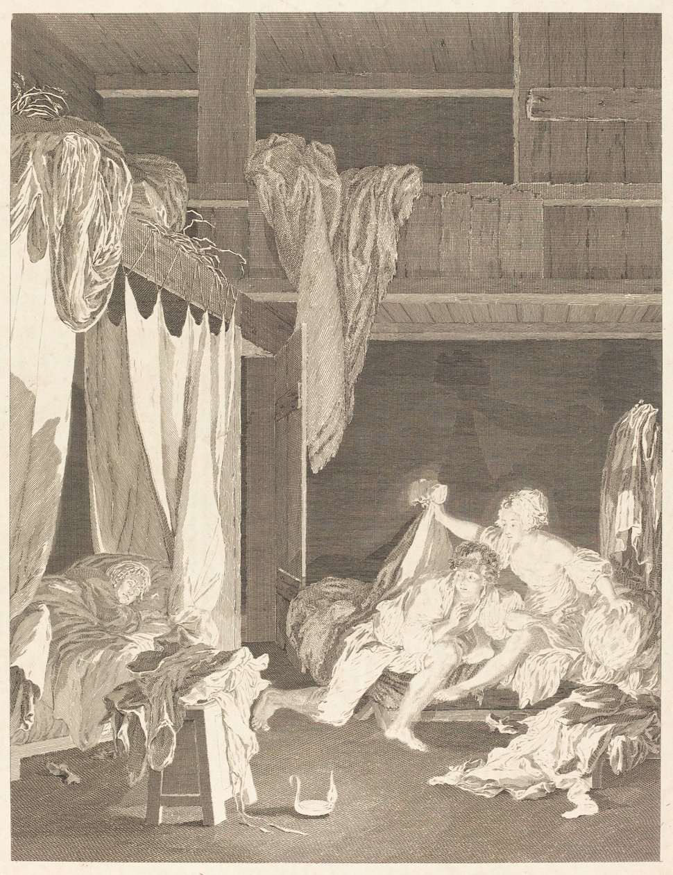 Sentinel er standard af Nicolas Delaunay after Pierre Antoine Baudouin