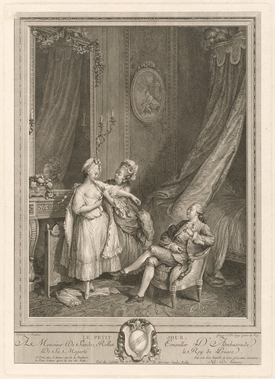 Den lille dag af Nicolas Delaunay after Sigmund Freudenberger