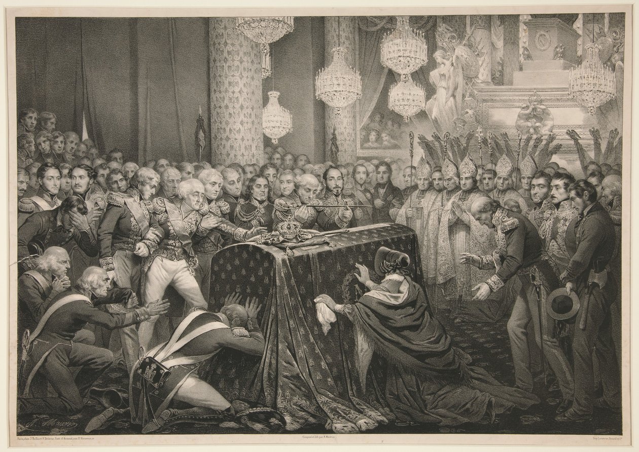 Kejser Napoleons jordiske rester ved Les Invalides af Nicolas Eustache Maurin