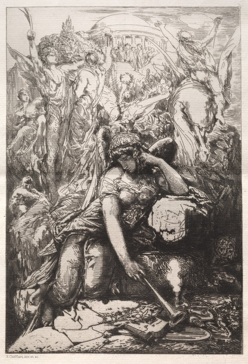 Melankoli af Nicolas François Chifflart