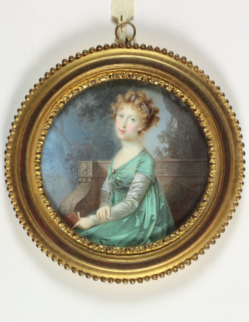 Marie-Antoinette-Therese, prinsesse af Asturien (emalje) af Nicolas François Dun