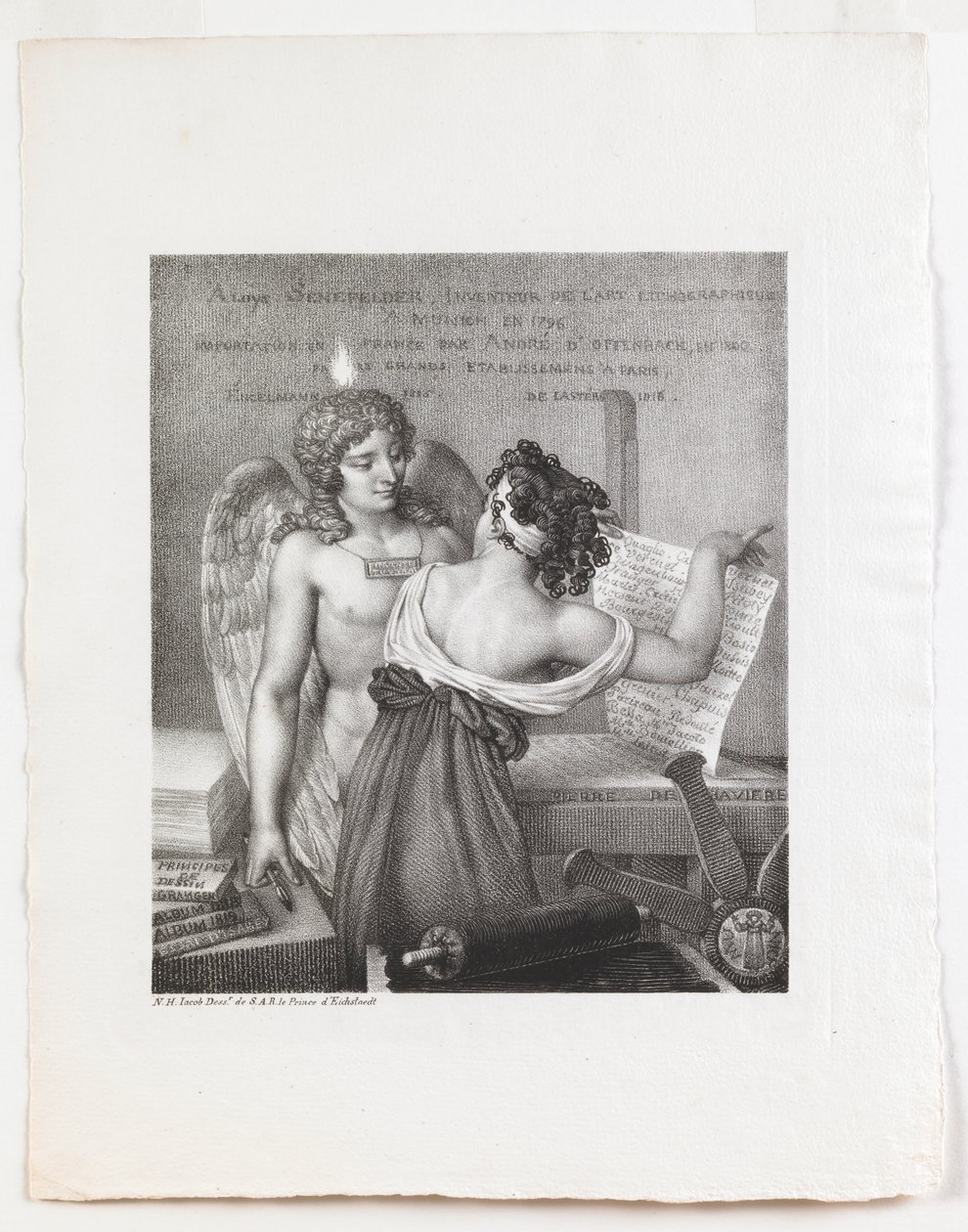 Litografiens geni af Nicolas Henri Jacob