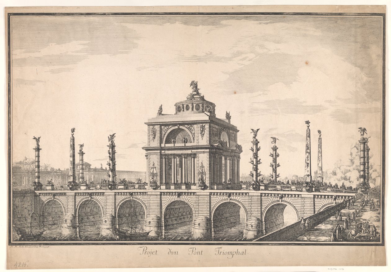 Triumfbroprojekt af Nicolas Henri Jardin