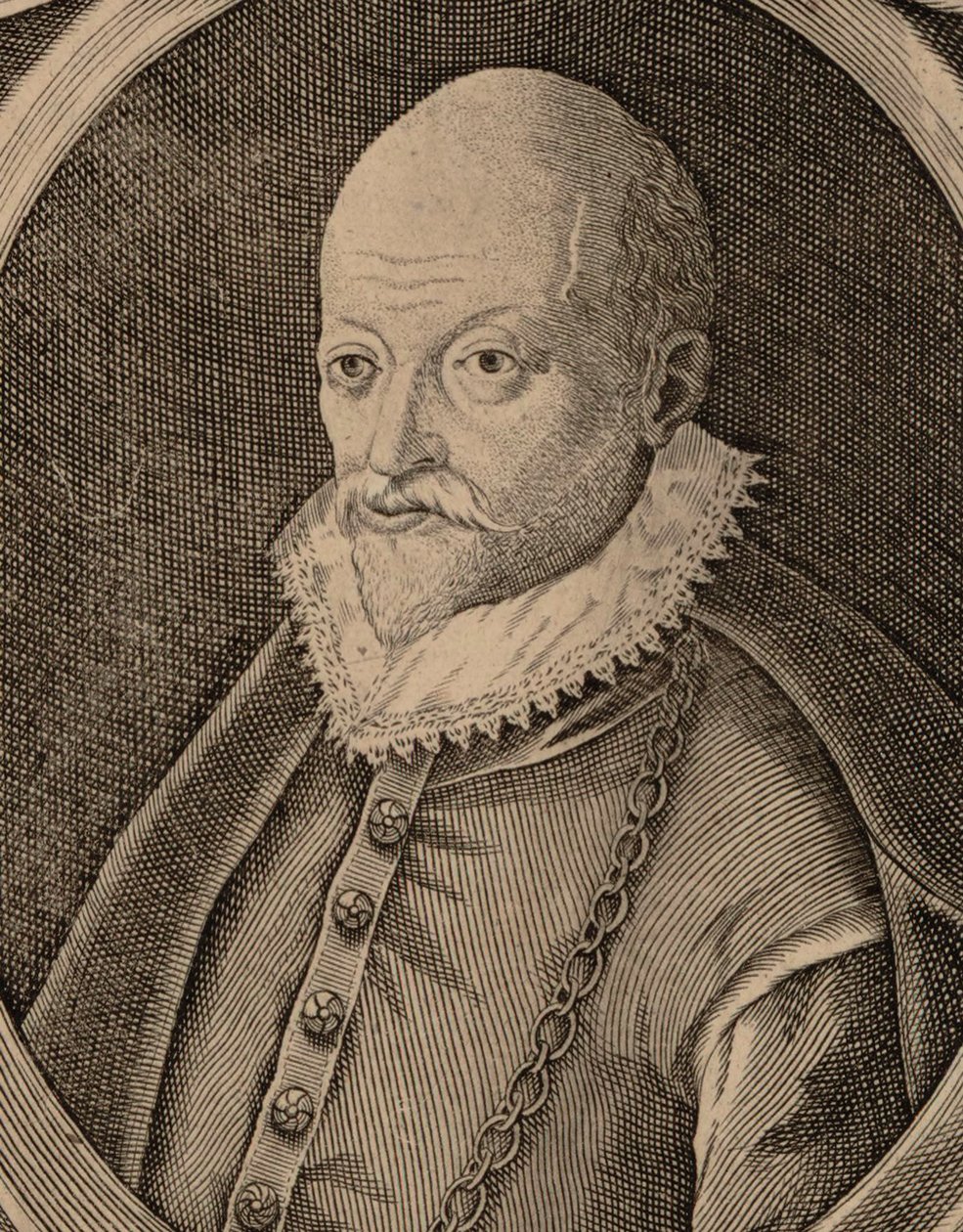 Portræt af komponisten Roland de Lassus 1532-1 af Nicolas III de Larmessin