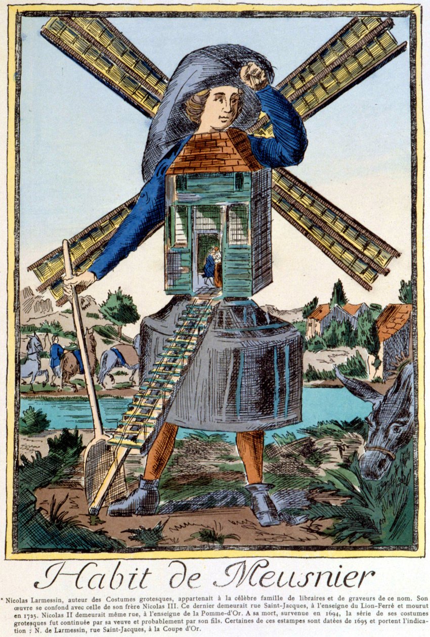 Meuniers vane - stik af Nicolas Larmessin af Nicolas II de Larmessin