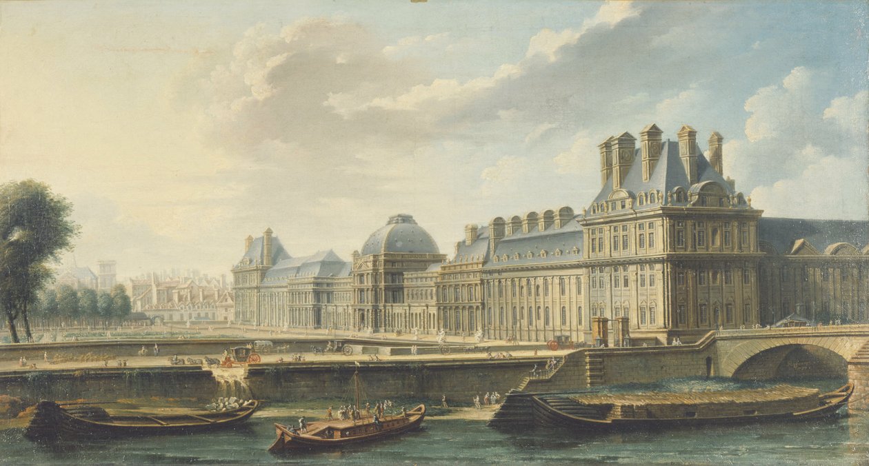 Tuileries-paladset, set fra Quai d
