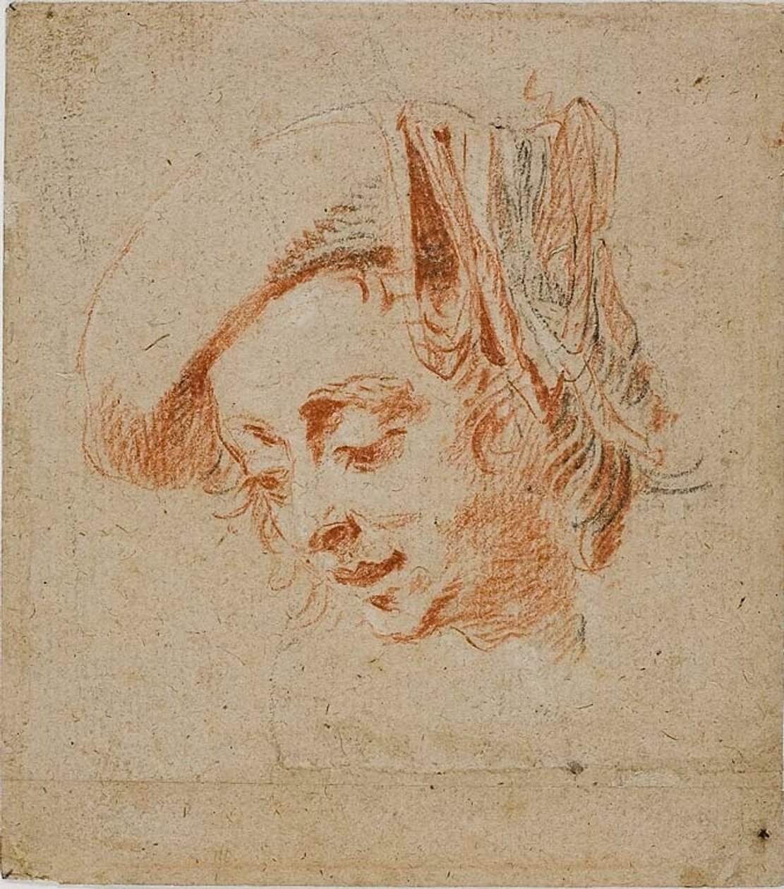 Hovedet af en mand af Nicolas Lancret
