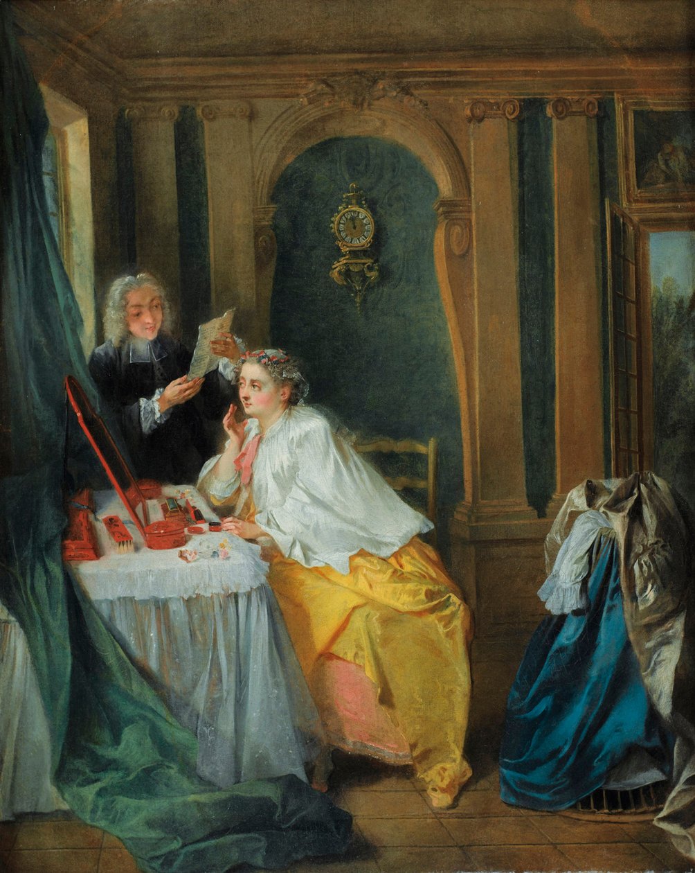 Madame Geoffrin ved hendes toilet af Nicolas Lancret