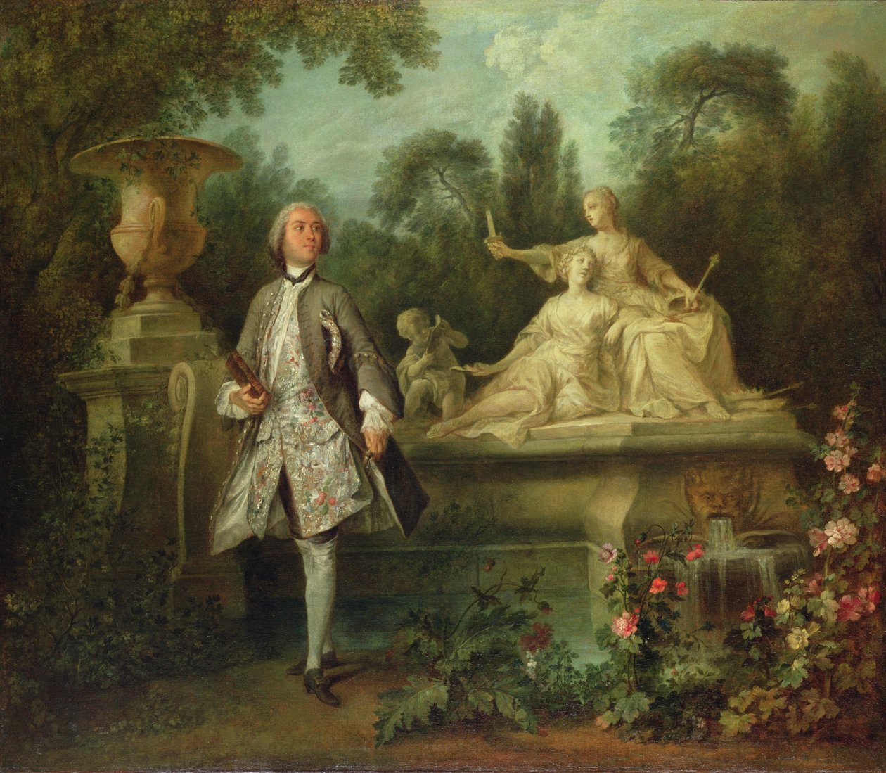 Portræt af skuespilleren Grandval, ca. 1742 (olie på lærred) af Nicolas Lancret