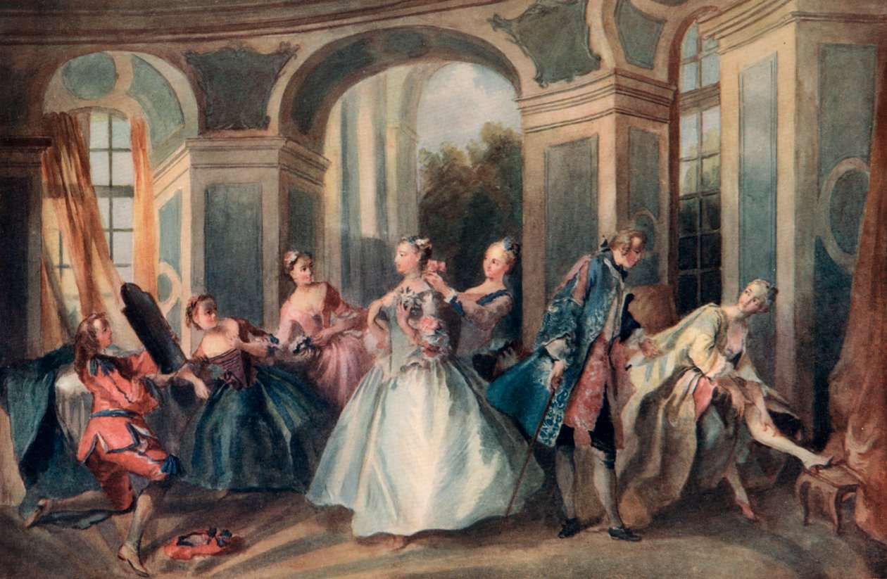 Menneskets alder, ungdom, 1730-1735 1912. af Nicolas Lancret