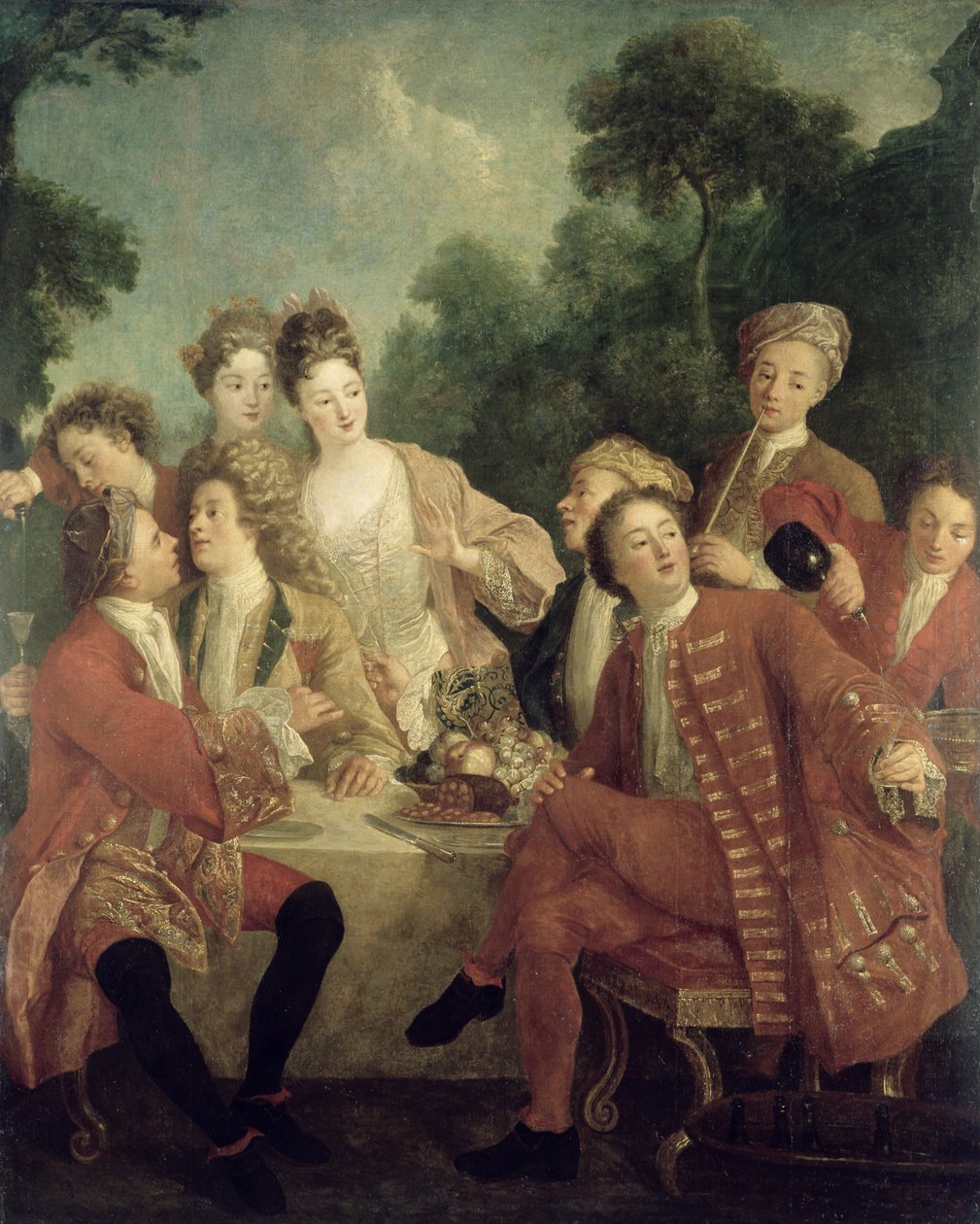 Skinkefrokosten af Nicolas Lancret
