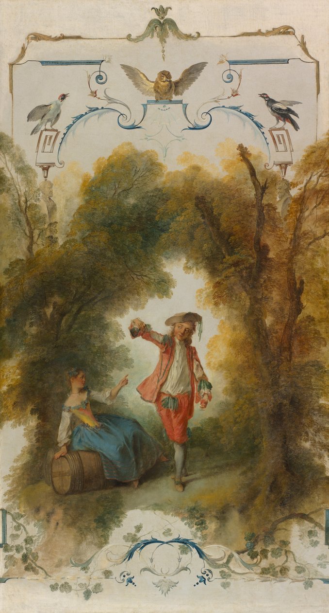 The Vineyard, ca. 1723-27 (olie på lærred) af Nicolas Lancret