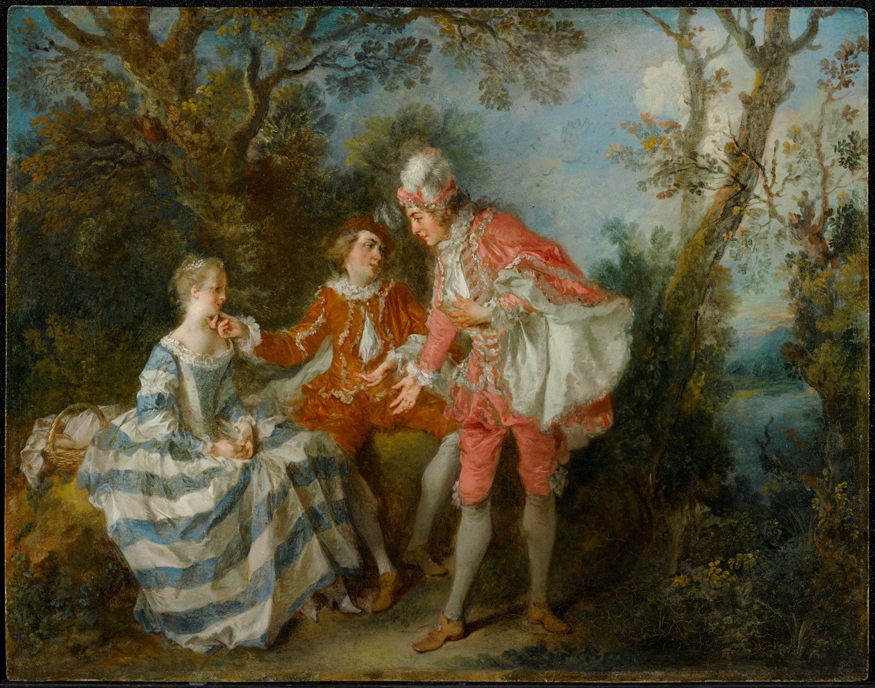 To venner af Nicolas Lancret