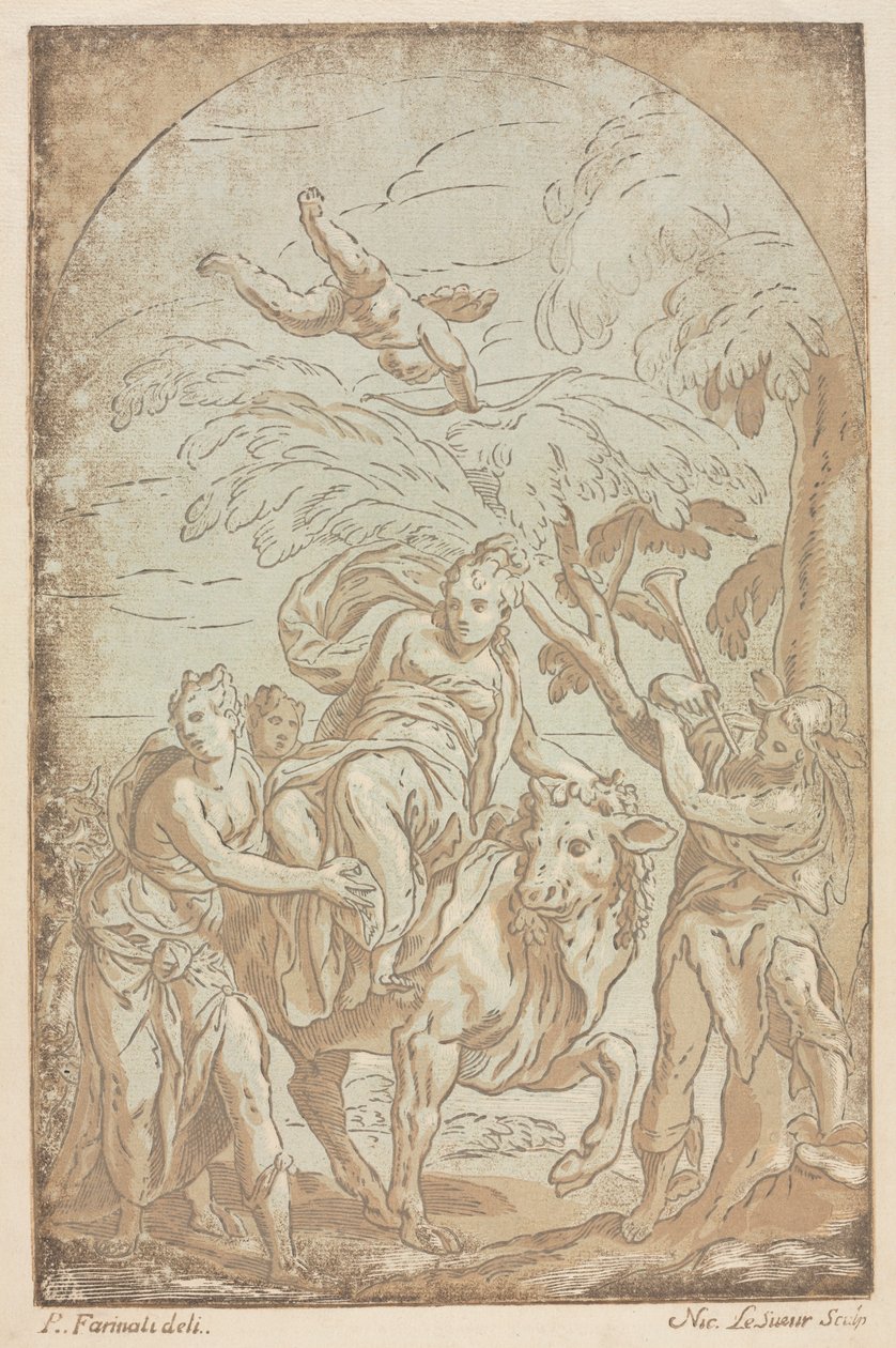 Europas voldtægt, 1725-42. af Nicolas LeSueur