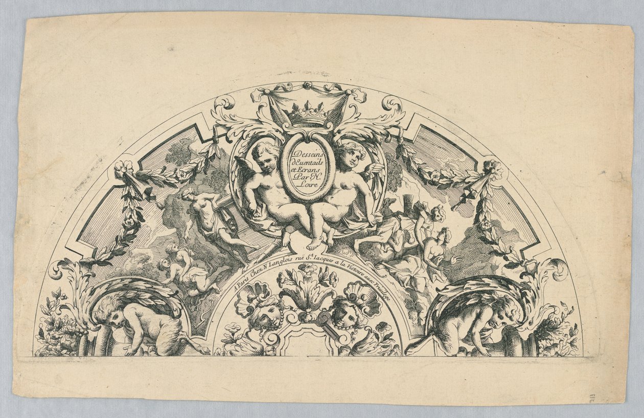 Design til en fan, nr. 1 fra "Dessins d