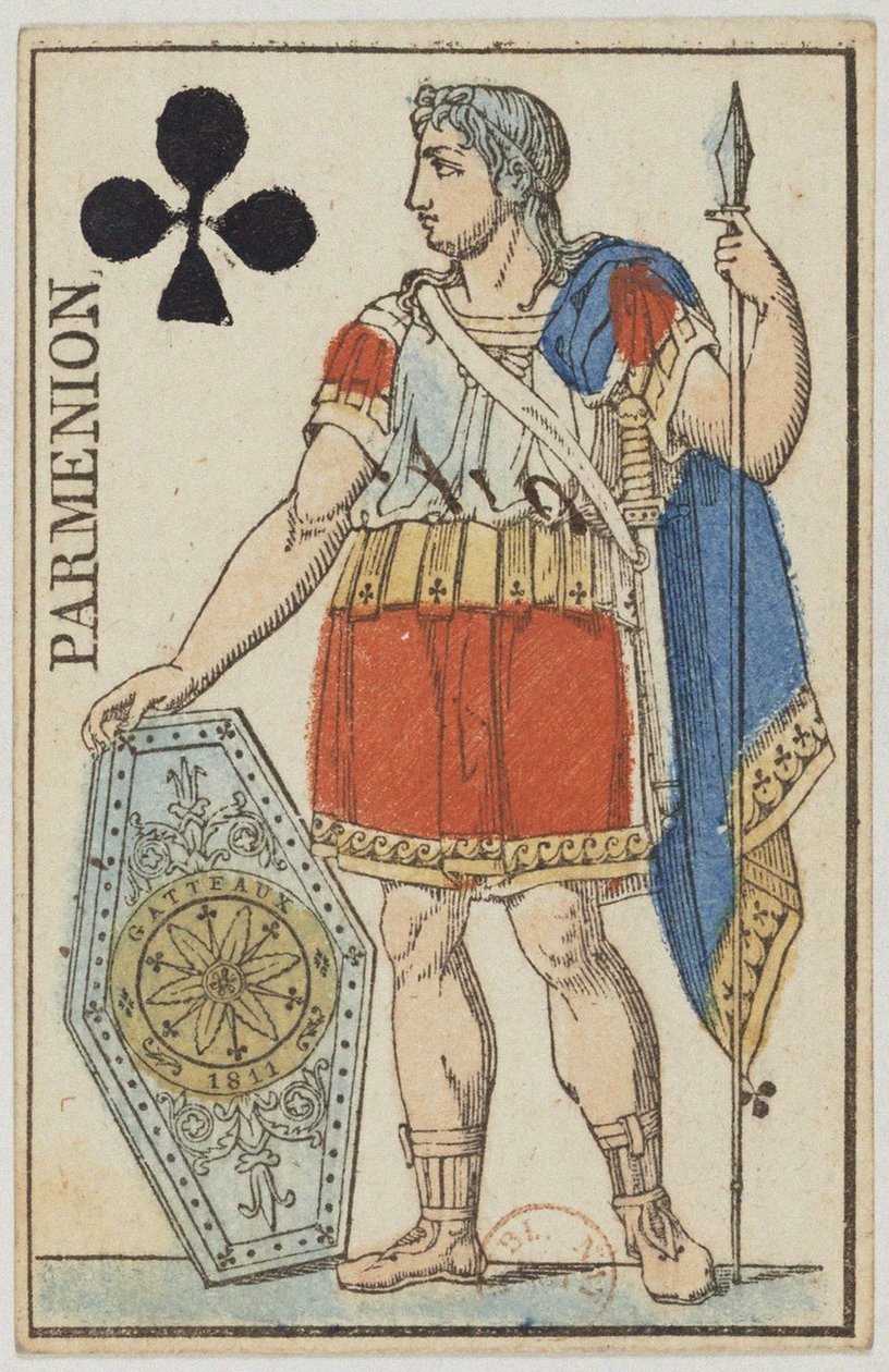 Parmenion. Fra: Førende kort fra et kortspil ved portrættet af imperiet, 1811. af Nicolas Marie Gatteaux
