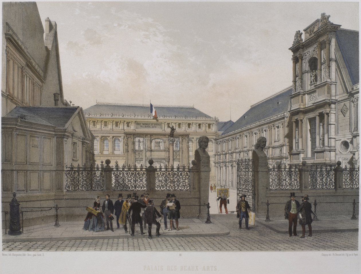 Palais des Beaux-Arts, Paris, illustration fra 