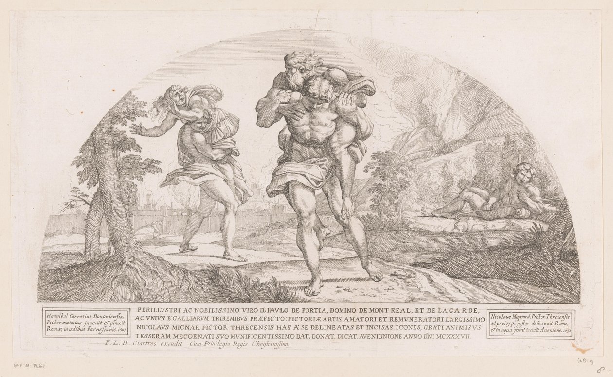 Amphinomus og Anapias Historier fra Odysseen (serietitel) af Nicolas Mignard