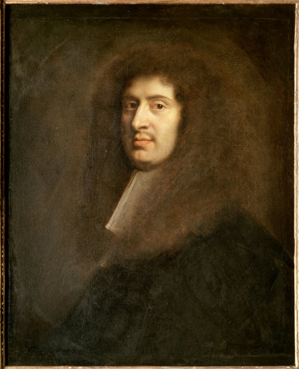 Portræt af Gabriel Nicolas de la Reynie (1625-1709), premierløjtnant i Paris under Louis XV. Maleri af Nicolas Mignard (1606-1668) 1600-tallets privatsamling af Nicolas Mignard