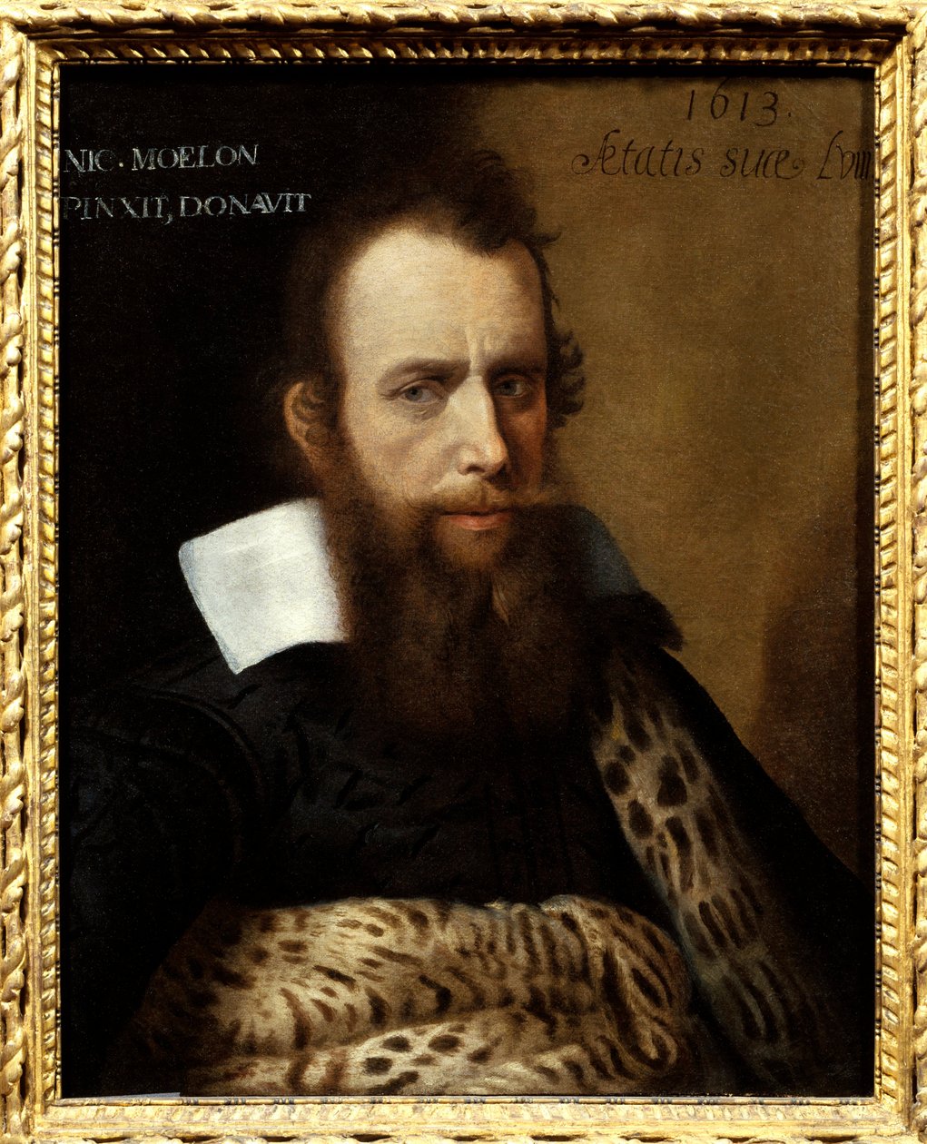 Portræt af Eustache de La Salle. Maleri af Nicolas Moillon (eller Moelon, ca. 1550-1619) af Nicolas Moillon