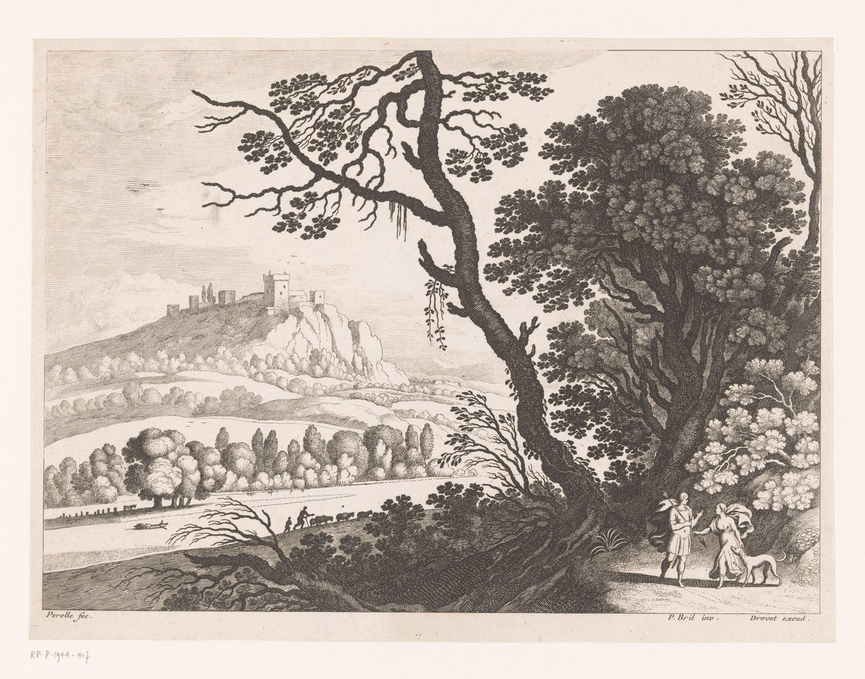 Cephalus en Procris af Nicolas Perelle