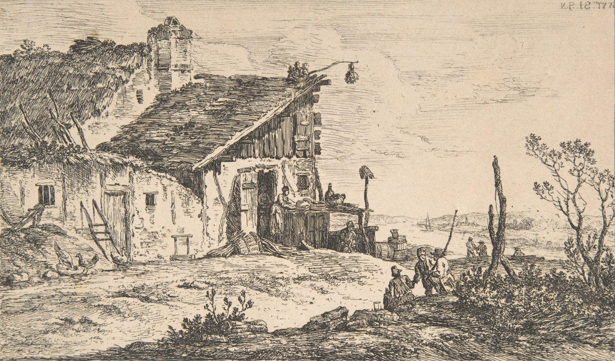 Rustikt Landskab, 1772., 1772. af Nicolas Perignon