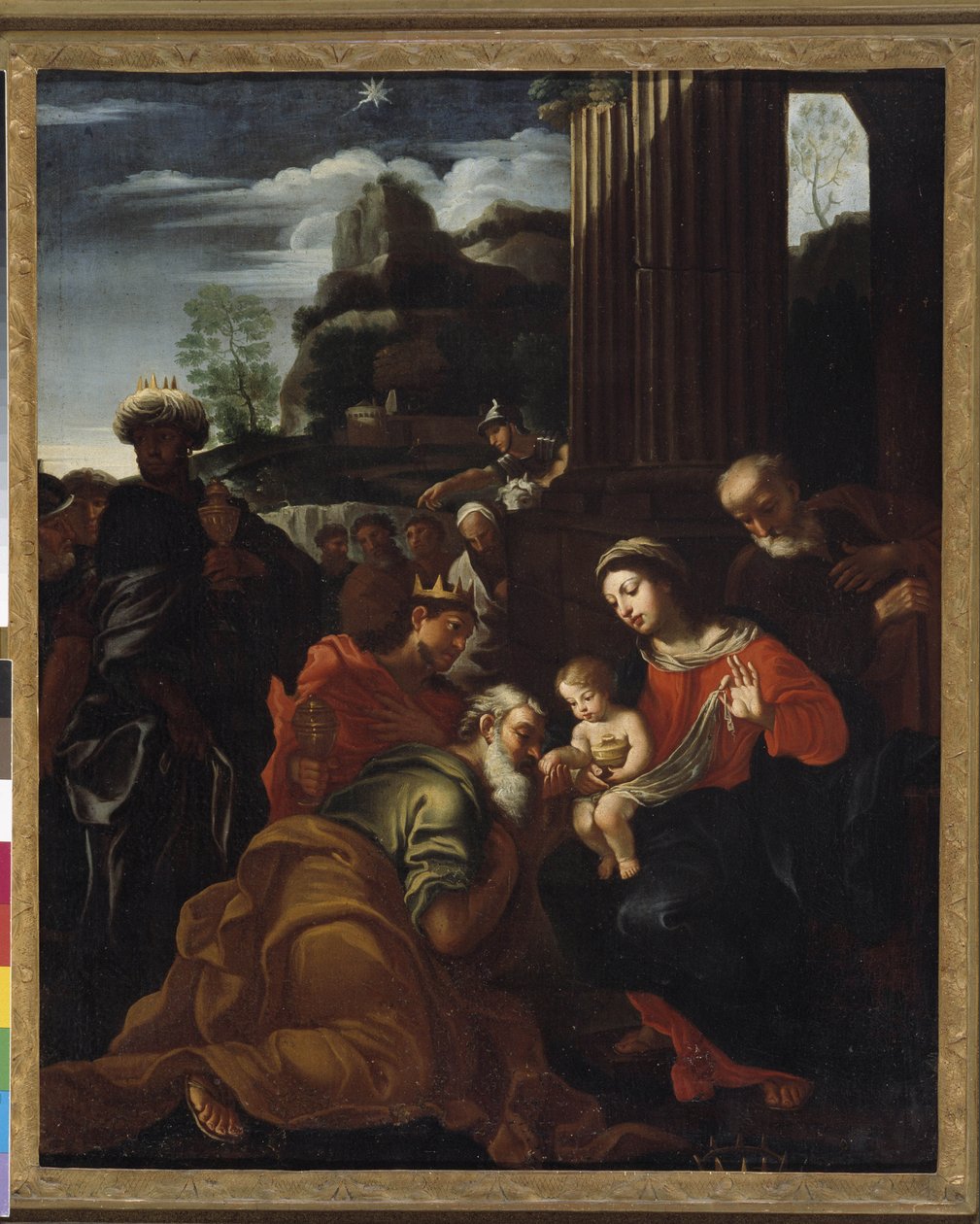 Adoration of the Magi (olie på lærred) af Nicolas Pinson