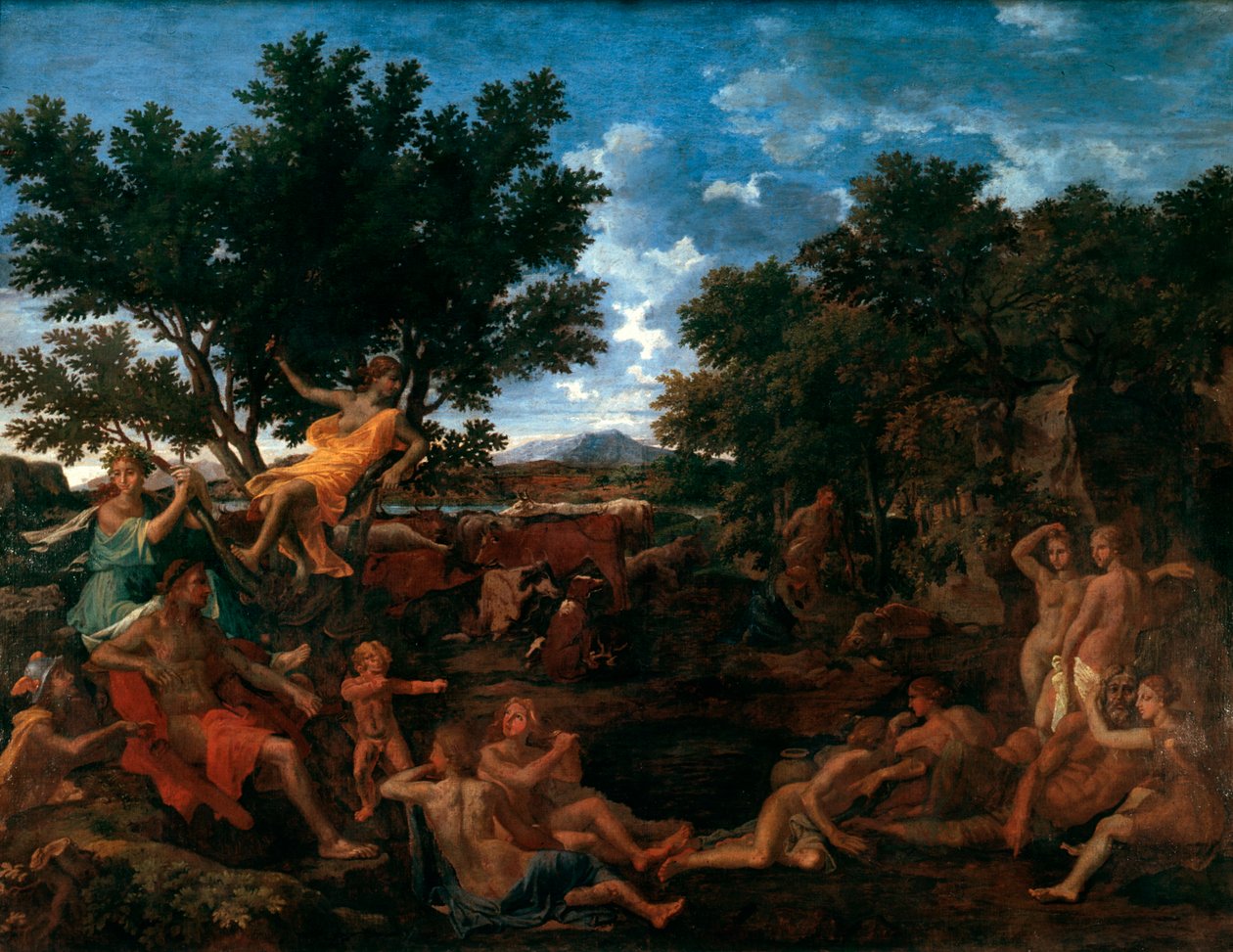 Apollo, elsker af Daphne, c1664 af Nicolas Poussin