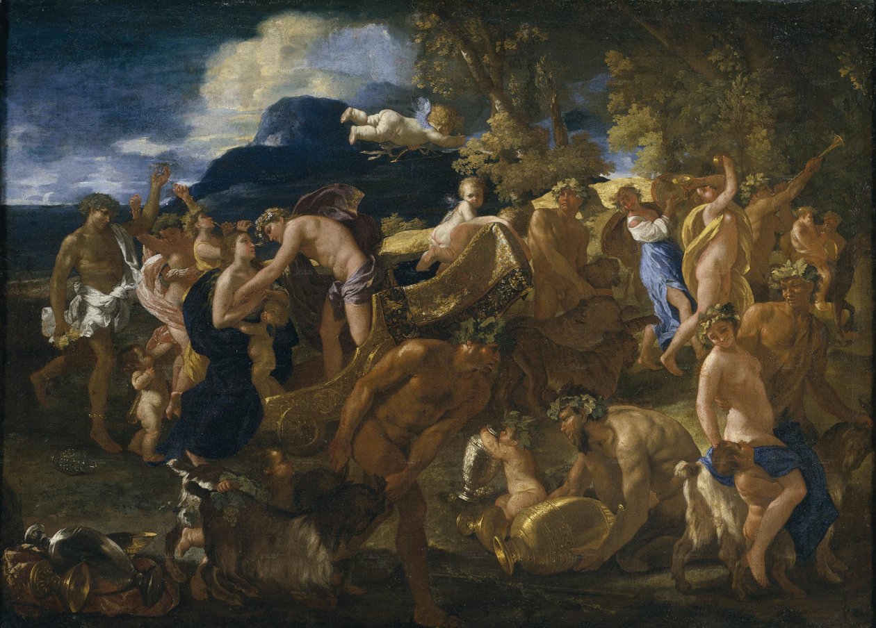 Bacchanal eller Bacchus og Ariadne af Nicolas Poussin