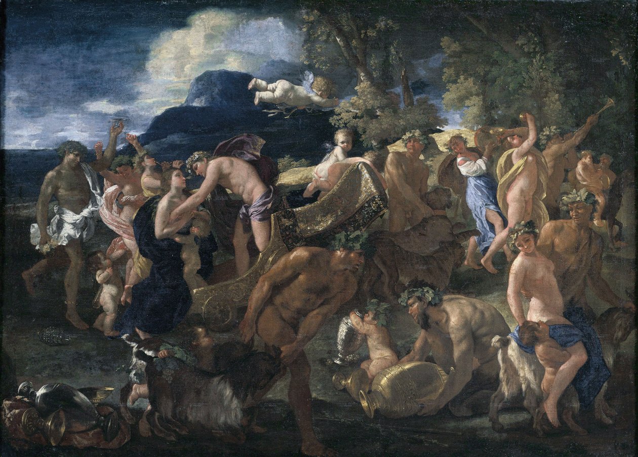 Bacchanal eller Bacchus og Ariadne af Nicolas Poussin