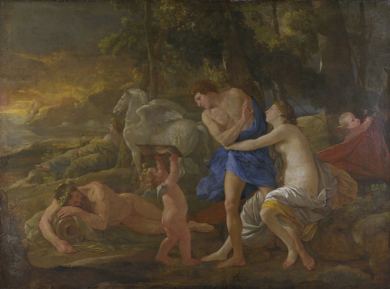 Cephalus og Aurora, ca. 1630 (olie på lærred) af Nicolas Poussin