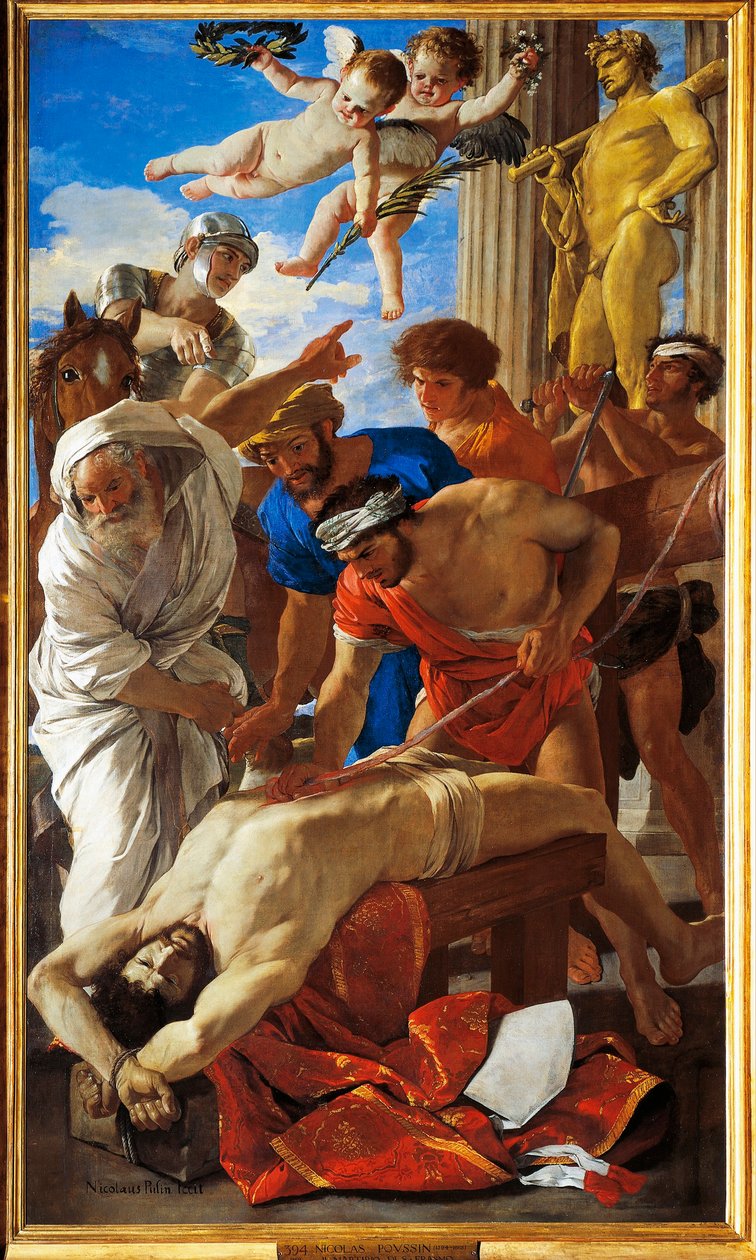 Italien, Rom, Sankt Erasmuss martyrium af Nicolas Poussin