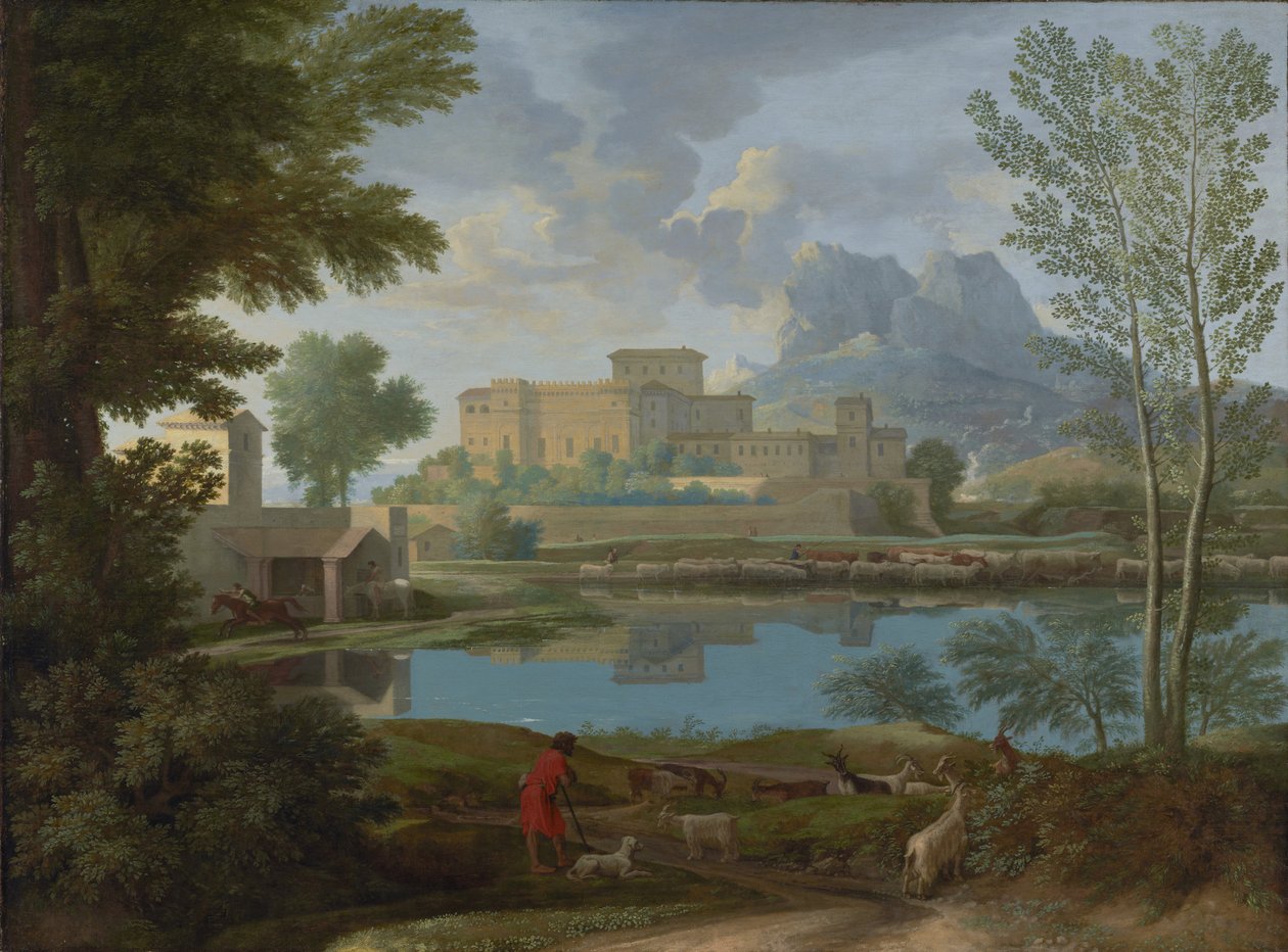 Landskab med ro (Un Tem[p]s calme et serein) af Nicolas Poussin