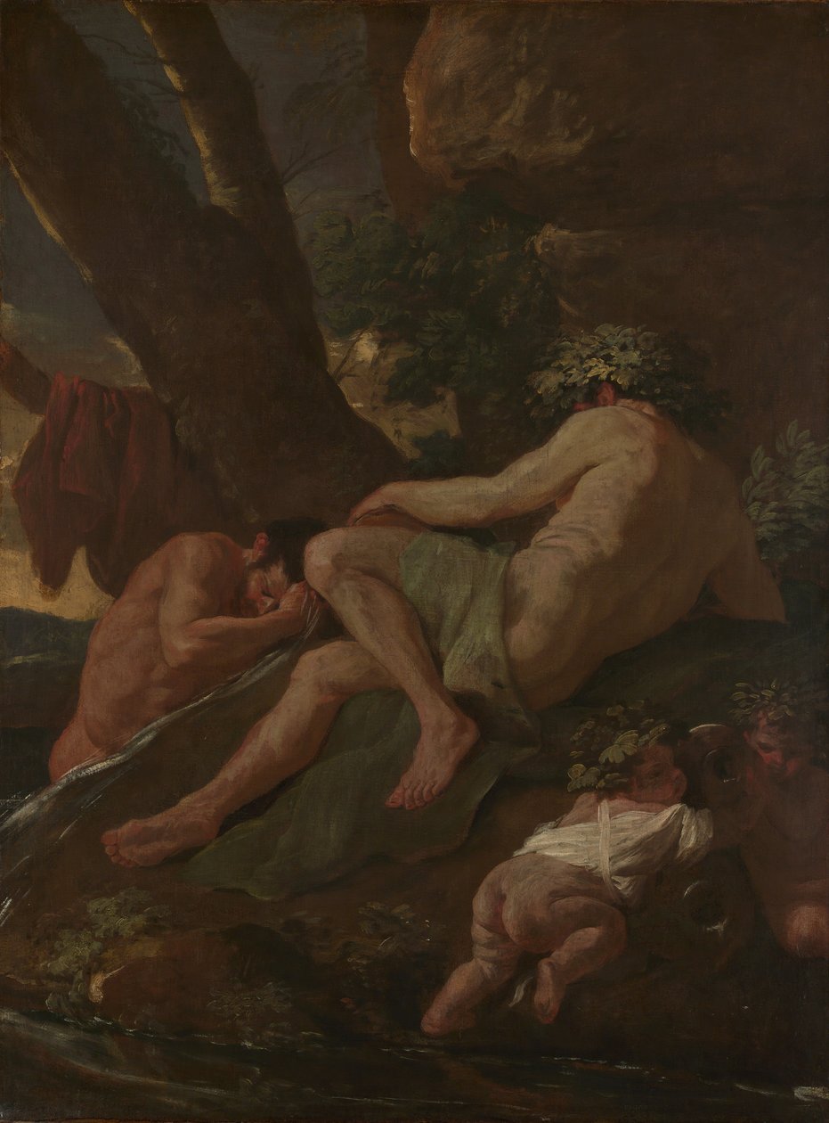 Midas vask ved kilden til Pactolus, ca. 1627. af Nicolas Poussin
