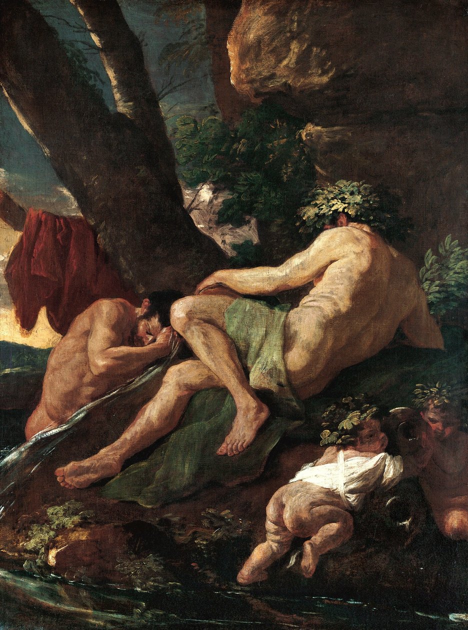 Midas vasker sig ved kilden til Pactolus af Nicolas Poussin