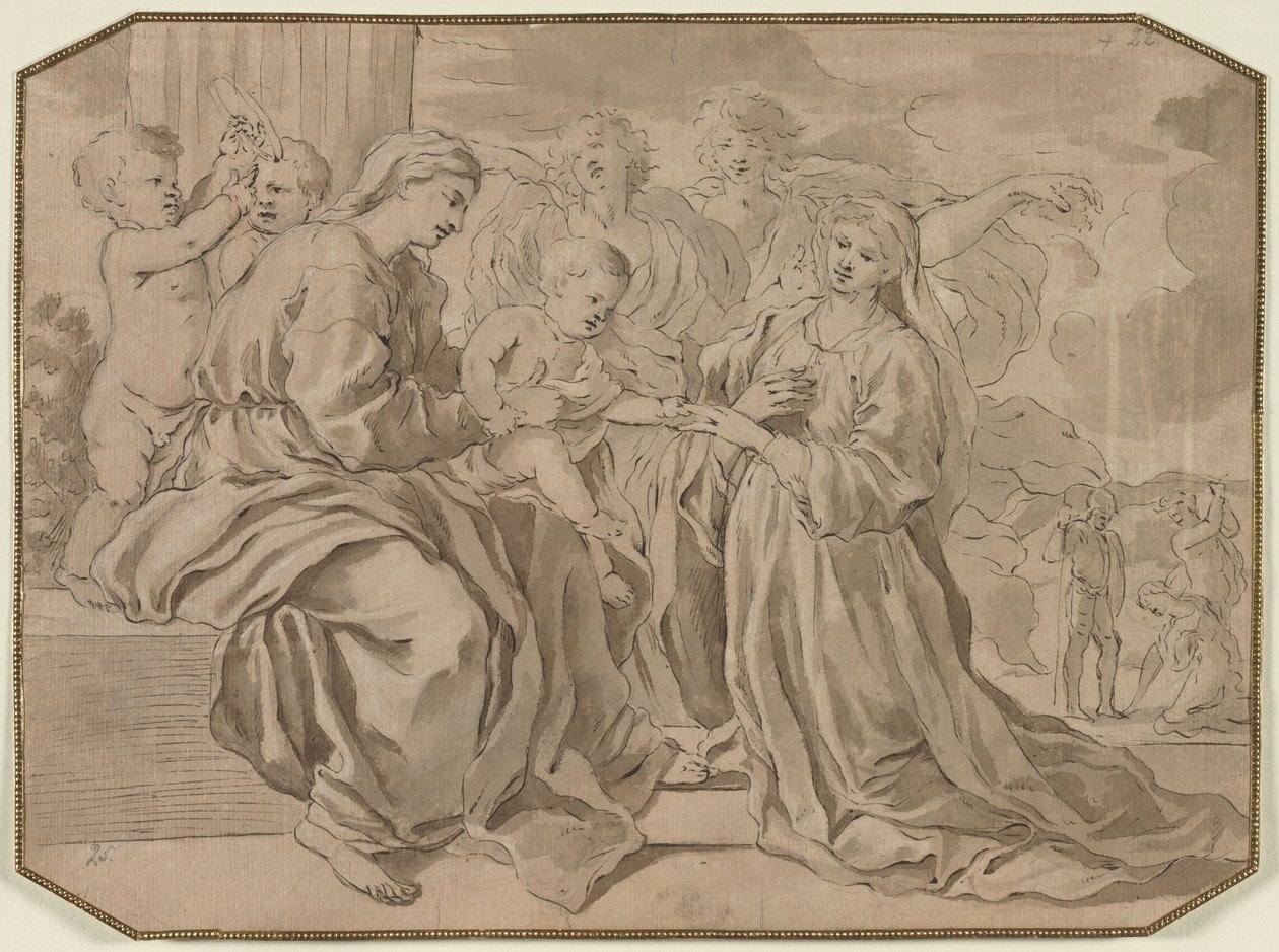 St. Catherines mystiske ægteskab af Nicolas Poussin