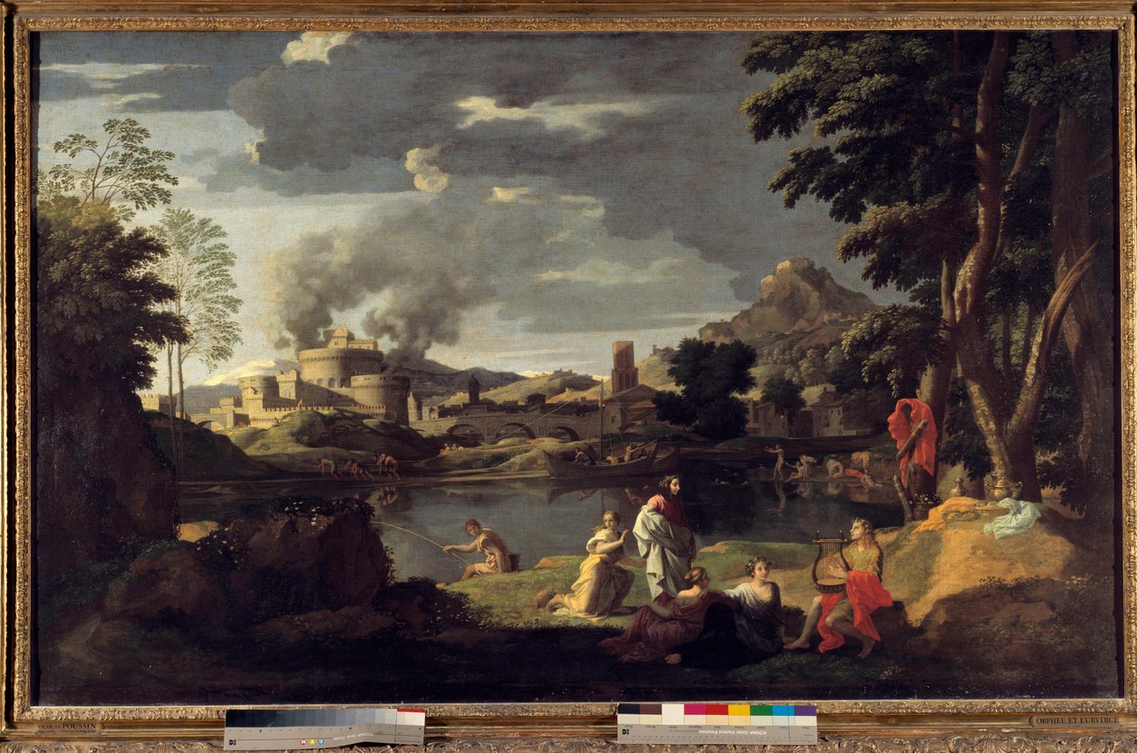 Orpheus og Eurydice Maleri af Nicolas Poussin af Nicolas Poussin
