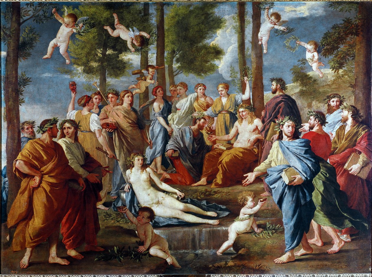 Parnassus af Nicolas Poussin
