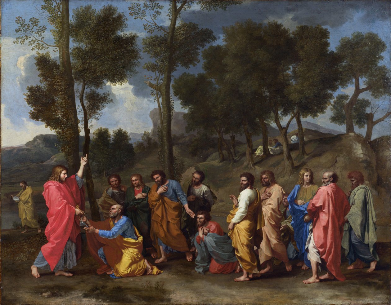 Poussin, Nicolas (1594-1665) Syv sakramenter: Ordination Olie på lærred barok ca 1637-1640 Frankrig National Gallery, London 95,2x120,6 maleri af Nicolas Poussin