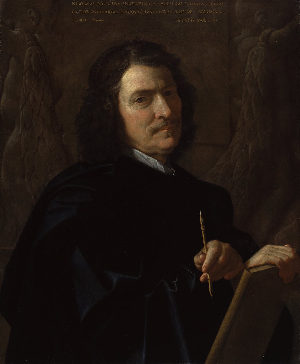 Selvportræt af Nicolas Poussin