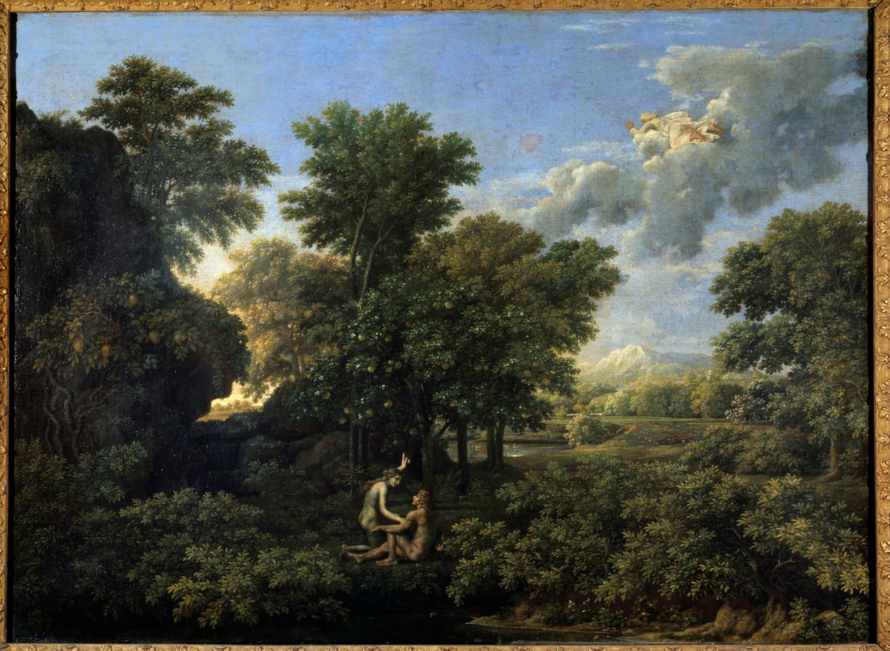 Forår eller Jordens paradis. Maleri af Nicolas Poussin af Nicolas Poussin
