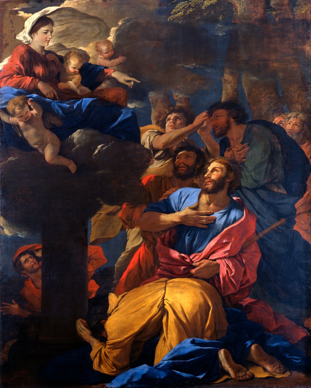 Jomfruens åbenbaring til St. Jakob den Store, c1629-1630 af Nicolas Poussin