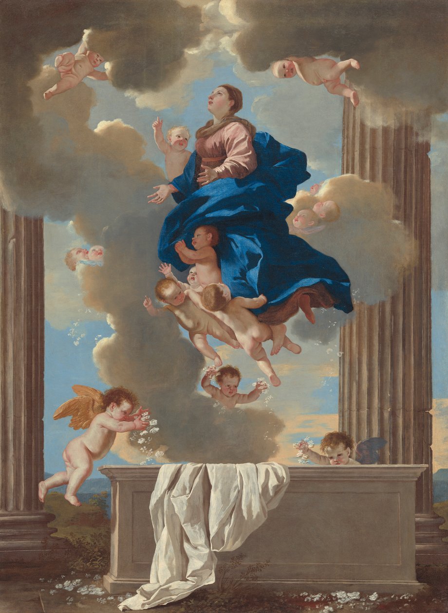 Jomfruens himmelfart, c.1630-32 af Nicolas Poussin