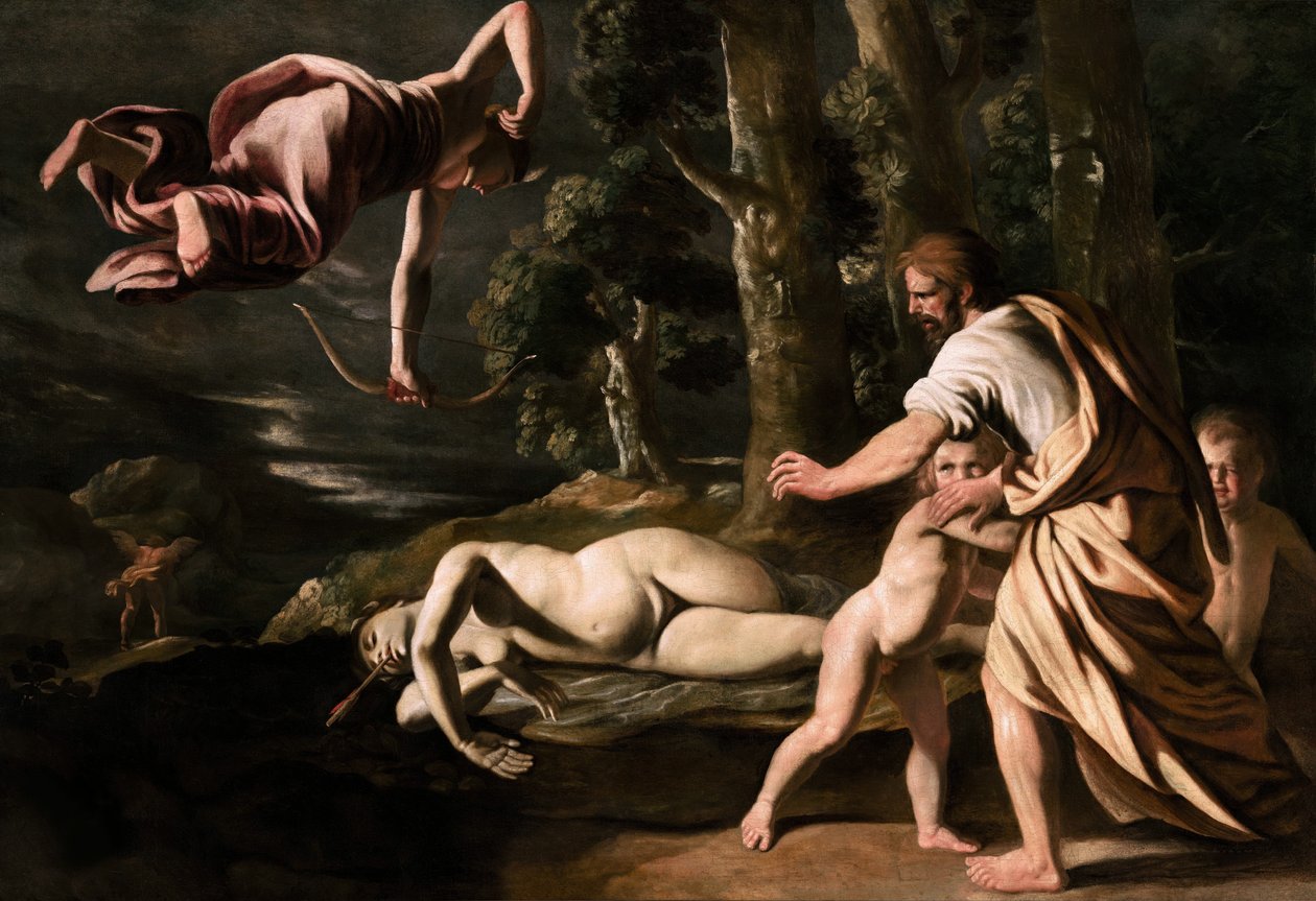Chiones død, ca. 1622. af Nicolas Poussin