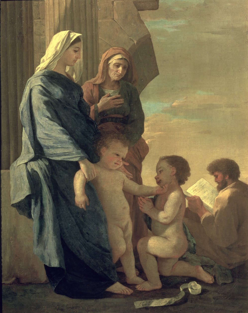 Den hellige familie af Nicolas Poussin