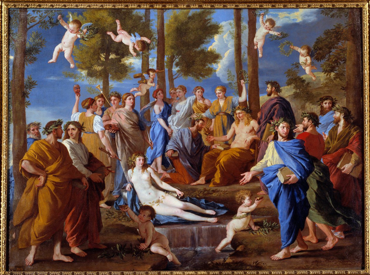 Parnass. Muserne Calliope af Nicolas Poussin